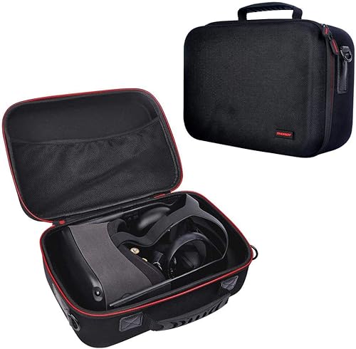 Kbsin212 Custodia per Occhiali Oculus QuestVR con Doppia Chiusura Lampo Confezione Antiurto Borsa Viaggio Compatibile con Cuffie Oculus Quest all-in-One Nero Kbsin212 Custodia per Occhiali Oculus QuestVR con Doppia Chiusura Lampo Confezione Antiurto Borsa Viaggio Compatibile con Cuffie Oculus Quest all-in-One Nero