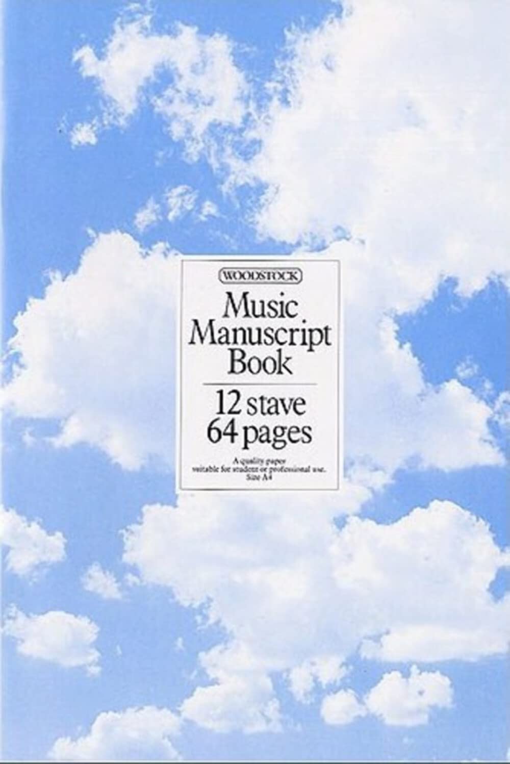 Music Manuscript Book: 12 Stave 64 Pages Stitched: Manuscript