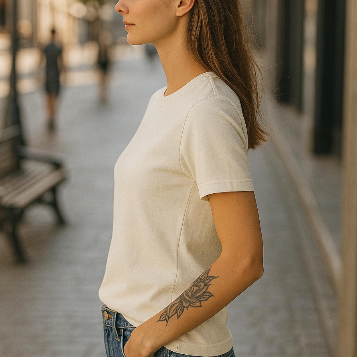 Camiseta Básica Feminina Lisa 100% Algodão Premium Confort em promoção! Veja a oferta e mais achadinhos de Blusas 5 Hoje é o melhor dia para comprar Camiseta Básica Feminina Lisa 100% Algodão Premium Confort com aquele preço maroto! Promoção! Aproveite a oferta! 5