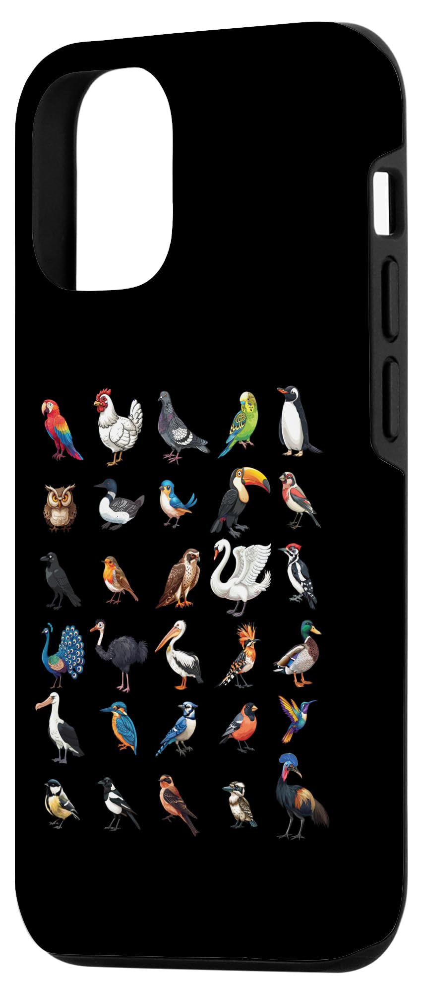 Types of Birds Educational Boys Girls Kids Case for iPhone 15 - Image 2