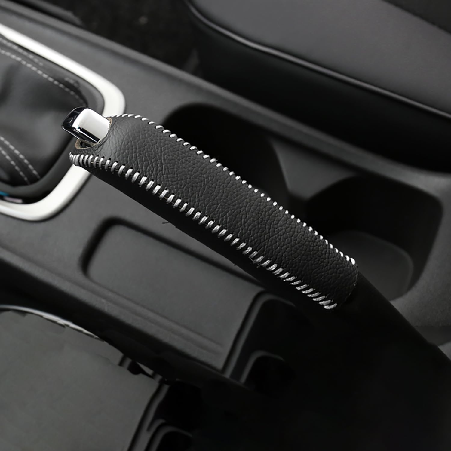Auto Handbremse Hülse Schutzhülle Für Mitsubishi ASX II I 2.gen/1.gen GA 2018 2019 2020 2021 2022 2023 2024,rutschfest,bequem,Auto-Handbremsabdeckung,schweißfest,Handbremsabdeckung,White