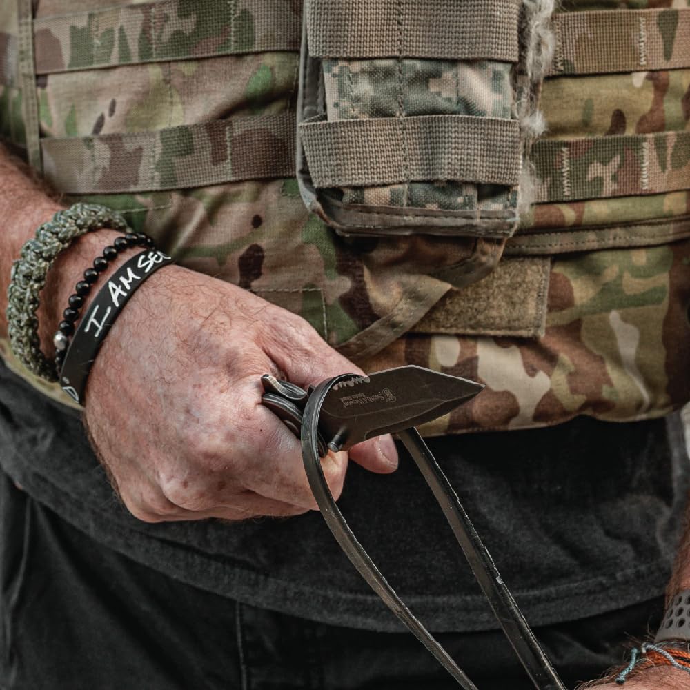 Smith & Wesson Unisex – dla dorosłych, nóż składany, długość ostrza: 10,8 cm, Drop Point, Border Guard Linerlock, czarny, 25 cm