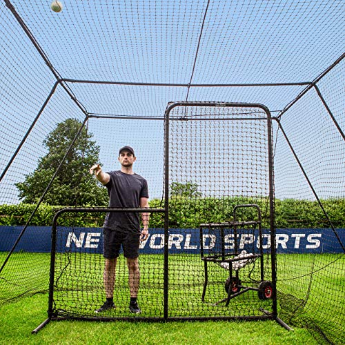 Product Image 6: Fortress Trapezoid Baseball Batting Cage [Complete Package] – Softball Hitting Cage Net (35ft Cage – Internal Net)