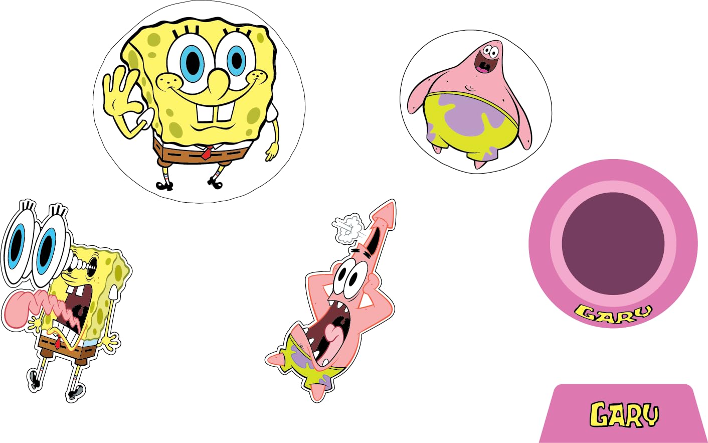 Crocs Unisex's Spongebob Bubble 5-pak zawieszek do butów, wielokolorowe, jeden rozmiar, wielobarwny, Rozmiar Uniwersalny