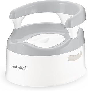 Jool Baby Potty Chair for Toddler Toilet Training - Splash Guard & Back Support (Grey)