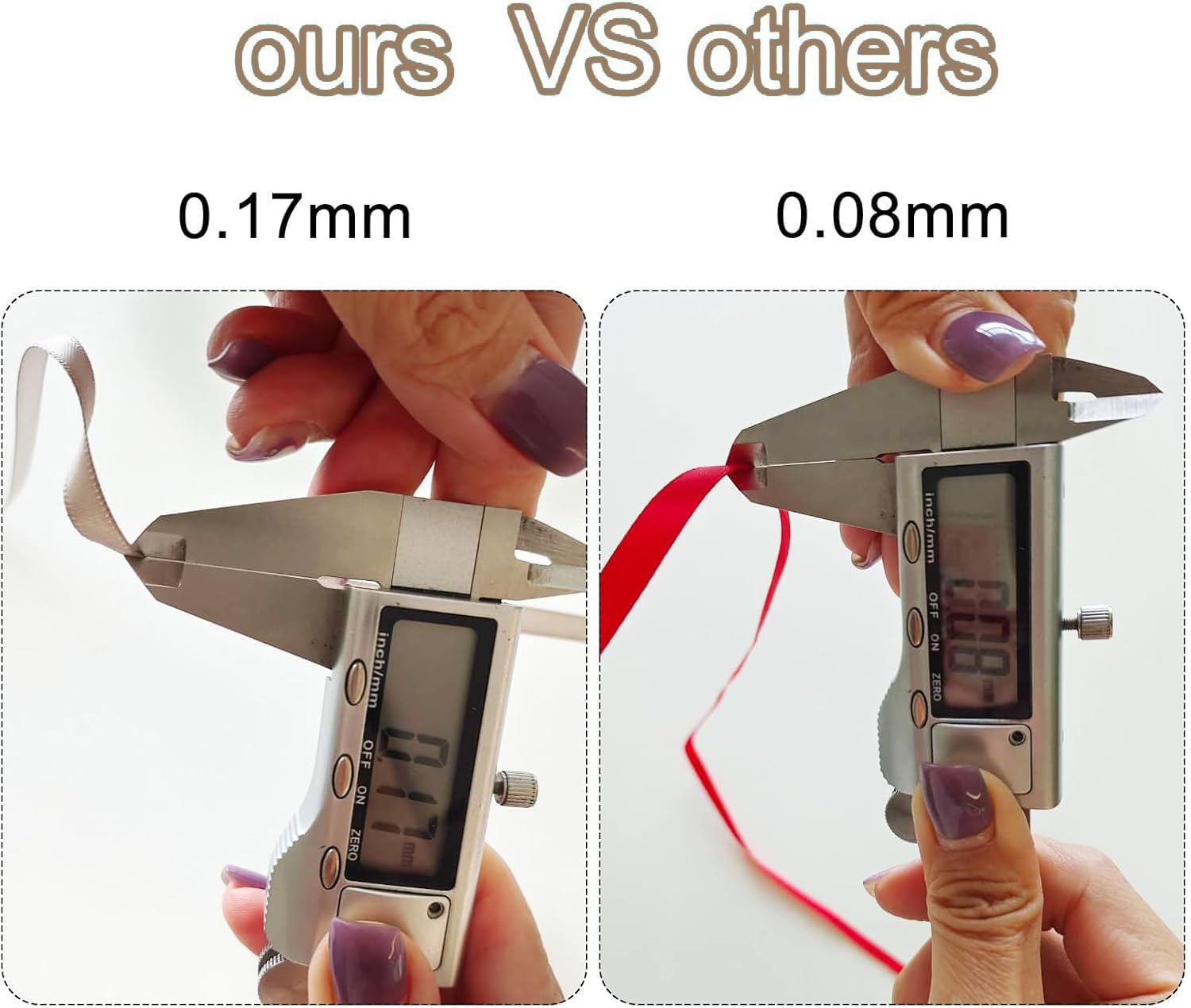 TOP-VIGOR 6mm 25 Yard Satin Ribbon, Single Sided Grosgrain Thin Solid Silk Ribbon - Image 3