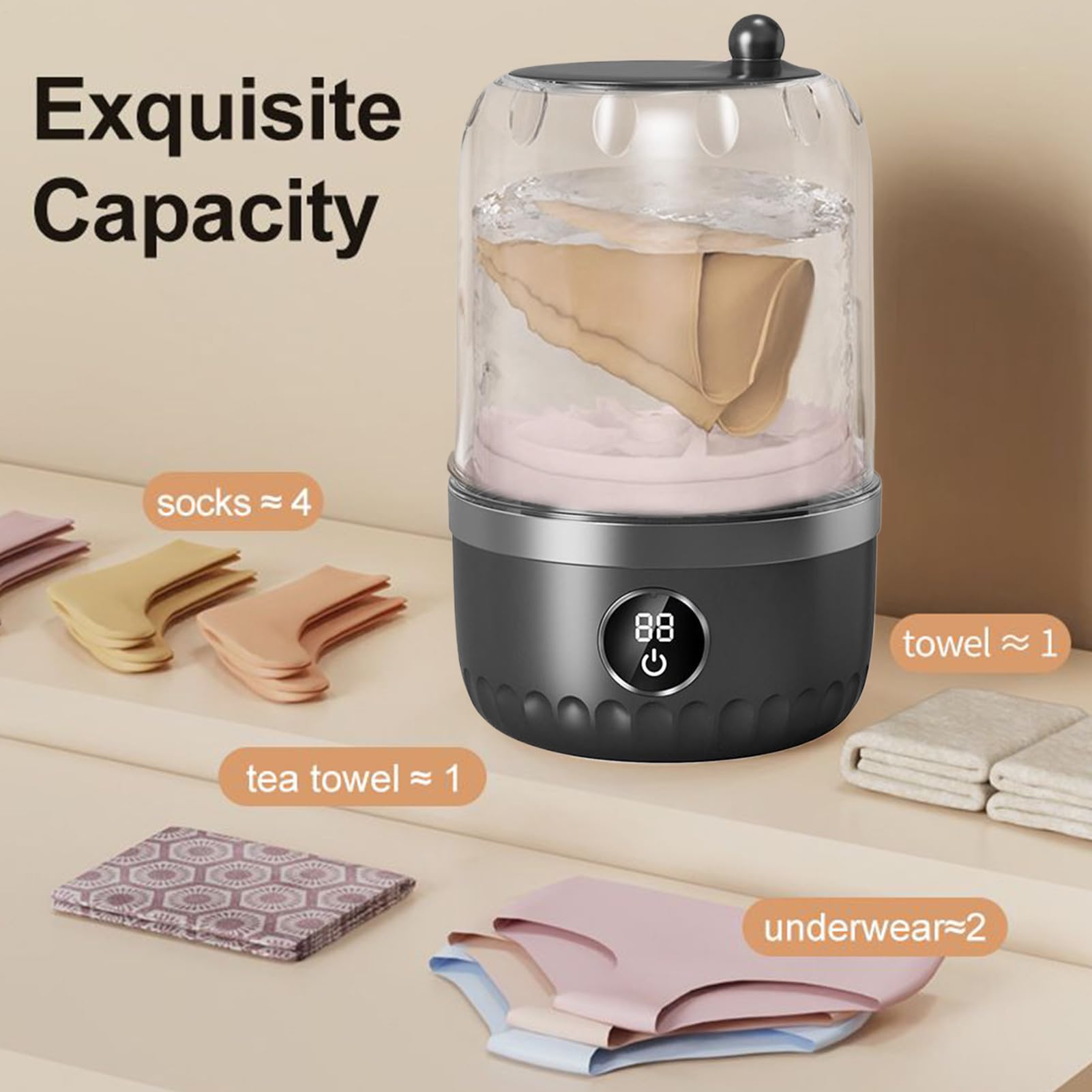 Mini Portátil, Pequeña De 1 Litro, Electrodoméstico Para Ropa Y Tejidos, Para Apartamentos y Viajes