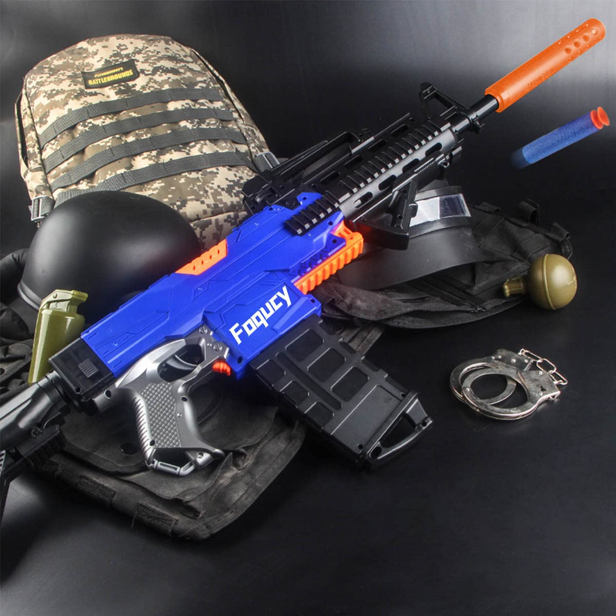 Foqucy Toy Gun for Nerf Guns Electric Automatic Foam Blasters with 100