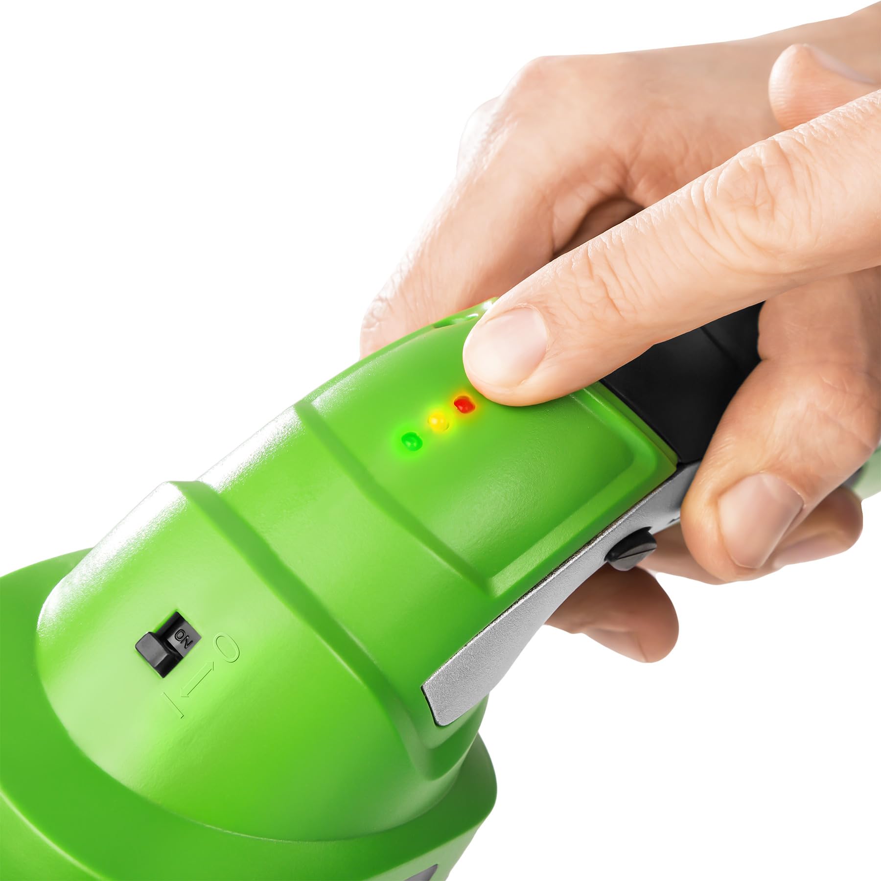 TecTake® Cortacesped Electrico 2 en 1, Cuchilla para Setos y Arbustos, 7,2V, Incluye 2 Cuchillas, Desbrozadora Electrica, Mango Telescópico con Ruedas, Cortasetos Electrico, Indicador de Carga - Verde