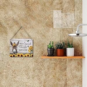 Zhamenfunnybathroomdecordonkeysunflowerdecorwoodenwallsignfarmhousewallhangingplaquesignforhomecoffeebackyardofficebathroombedroombarcafegaragerestroomtoilet Urban Country Home Decor Zhamen funny bathroom decor donkey sunflower decor wooden wall sign farmhouse wall hanging plaque sign for home coffee backyard office bathroom bedroom bar cafe garage restroom toilet urban country home decor