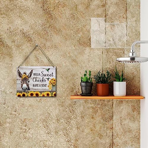 Zhamenfunnybathroomdecordonkeysunflowerdecorwoodenwallsignfarmhousewallhangingplaquesignforhomecoffeebackyardofficebathroombedroombarcafegaragerestroomtoilet Urban Country Home Decor Zhamen funny bathroom decor donkey sunflower decor wooden wall sign farmhouse wall hanging plaque sign for home coffee backyard office bathroom bedroom bar cafe garage restroom toilet urban country home decor