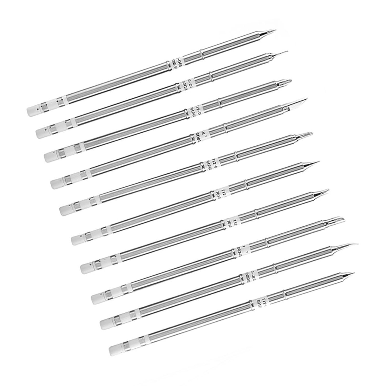 fx-951 soldering station,T12 Series Soldering Iron Tips Welding Tool Replacement for FX-951 Rework Station for Lower Temperature Soldering 200?~480? (10 pcs)