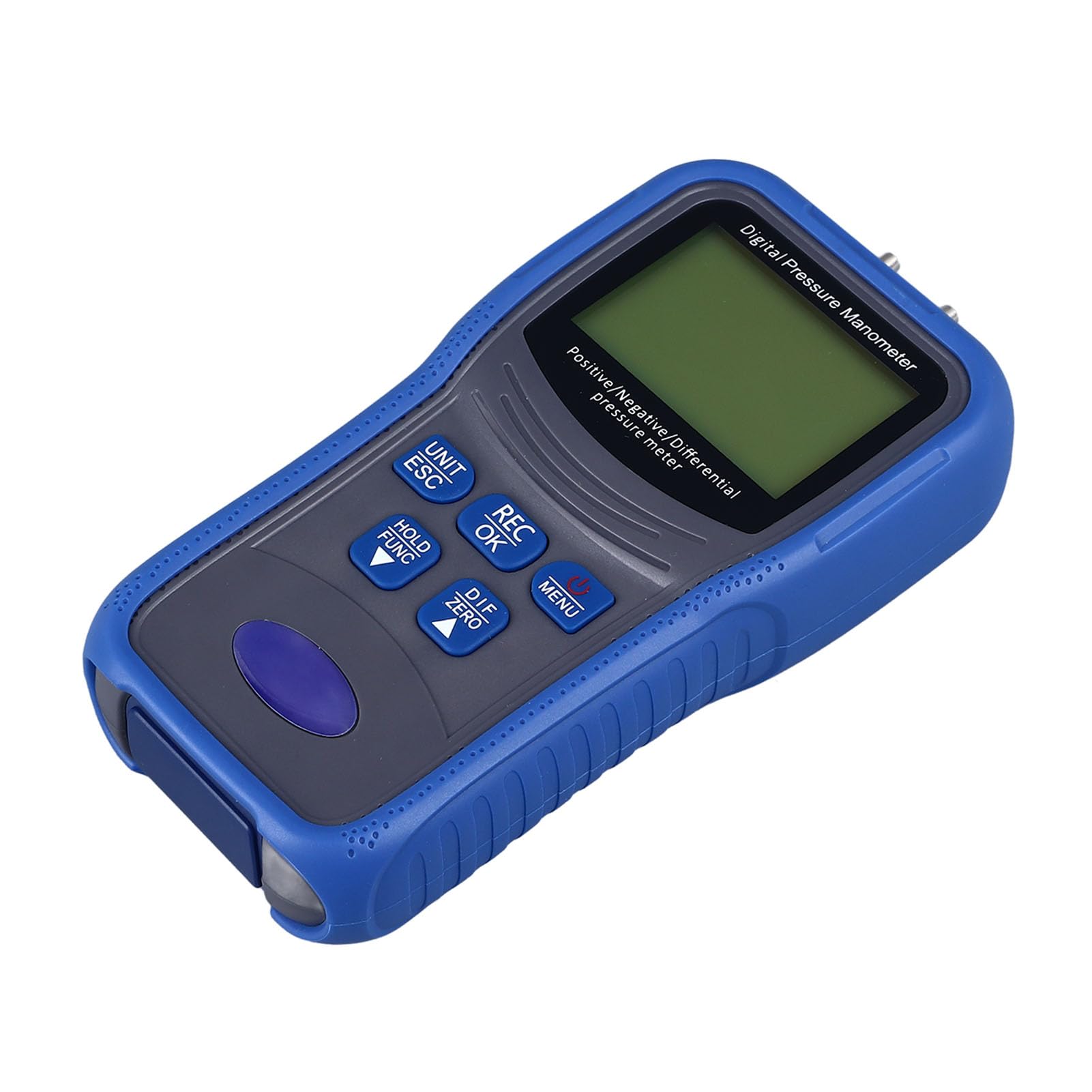 Differential Pressure Gauge, Professional Air Pressure Meter 12 Units High Accuracy Differential Pressure Manometer LCD Screen Digital Manometer for HVAC System