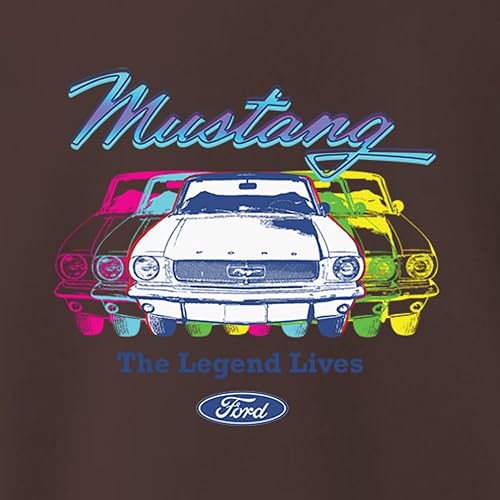 Miniatura 7 de Wild Bobby Ford Mustang Neon Vintage Muscle Car Legend Lives Cars and Trucks - Sudadera con capucha unisex