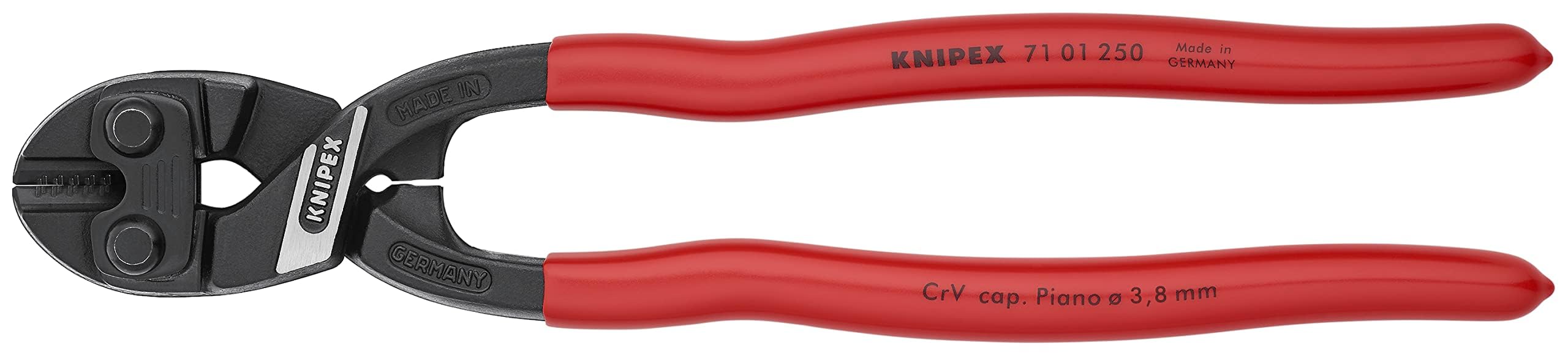 Knipex CoBolt XL Compact Bolt Cutter black atramentized, plastic coated 250 mm 71 01 250 2
