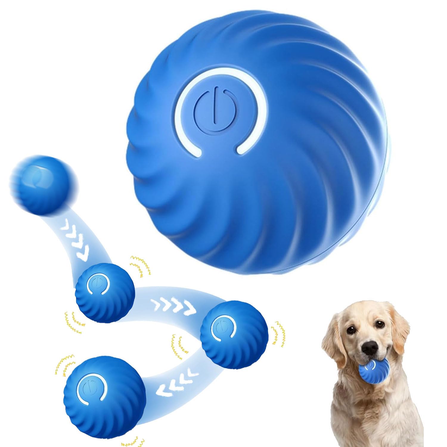 Shengruili Bola autorodante Perro,Juguete de inteligencia para perros,Juguete interactivo para perros,Adecuado para perros pequeños y medianos