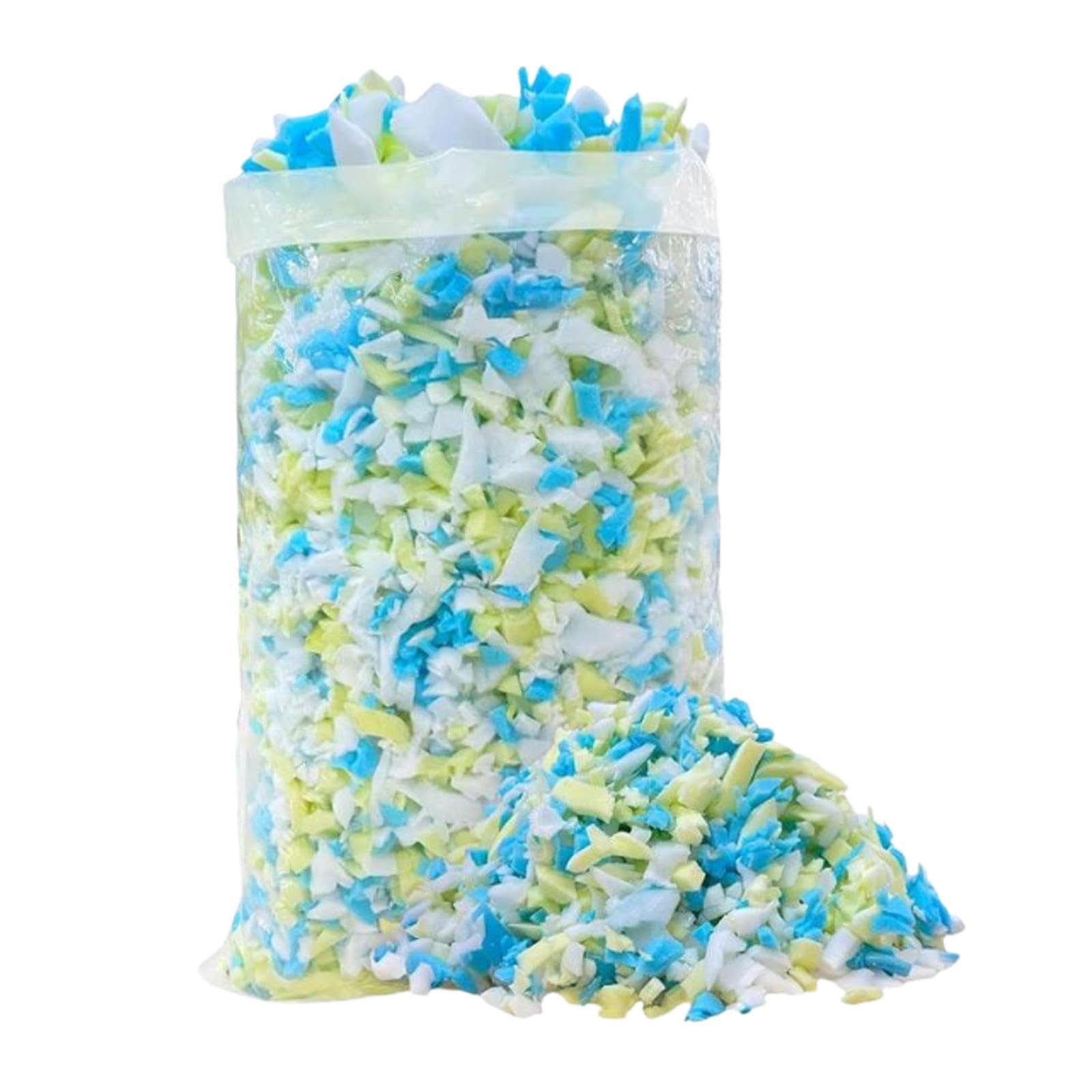 Mousse à mémoire de forme déchiquetée pour un rembourrage de pouf ultra moelleux