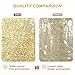 PartyDelight Sequin Backdrop Sparkly Gold 6Ft x 8Ft Photograph Wedding Curtain Special Events