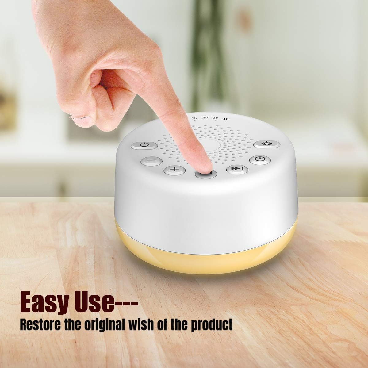 Sound Machine Easysleep White Noise Machine with 25 Soothing Sounds and Night Lights with Memory Function 32 Levels of Volume and 5 Sleep Timer Powered by AC or USB for Sleeping Relaxation (White) — Amazon image 7