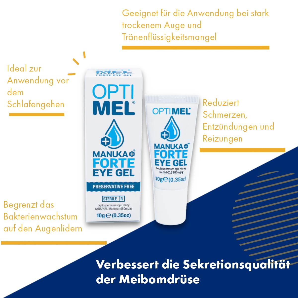 Optimel Manuka Forte Augengel mit Manuka-Honig, 10 ml