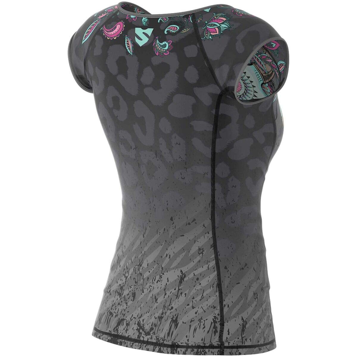 SMMASH Camicia Funzionale Camicia da Donna A Compressione Camicia Sportiva A Manica Corta Traspirante con Tecnologia Seconda Pelle Fitness Top Outdoor