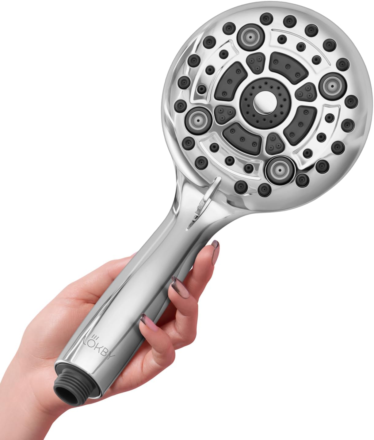 Lokby 6 Settings High Pressure Shower Head 28 Less Water Saving