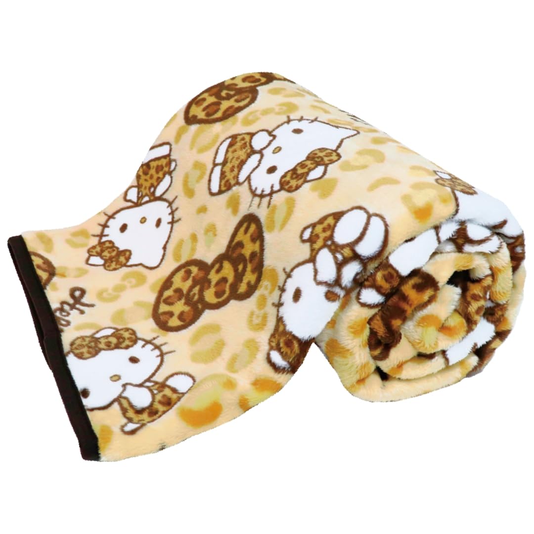 Amazon｜サンリオ ハローキティ ヒョウ柄 マイヤー ハーフケット