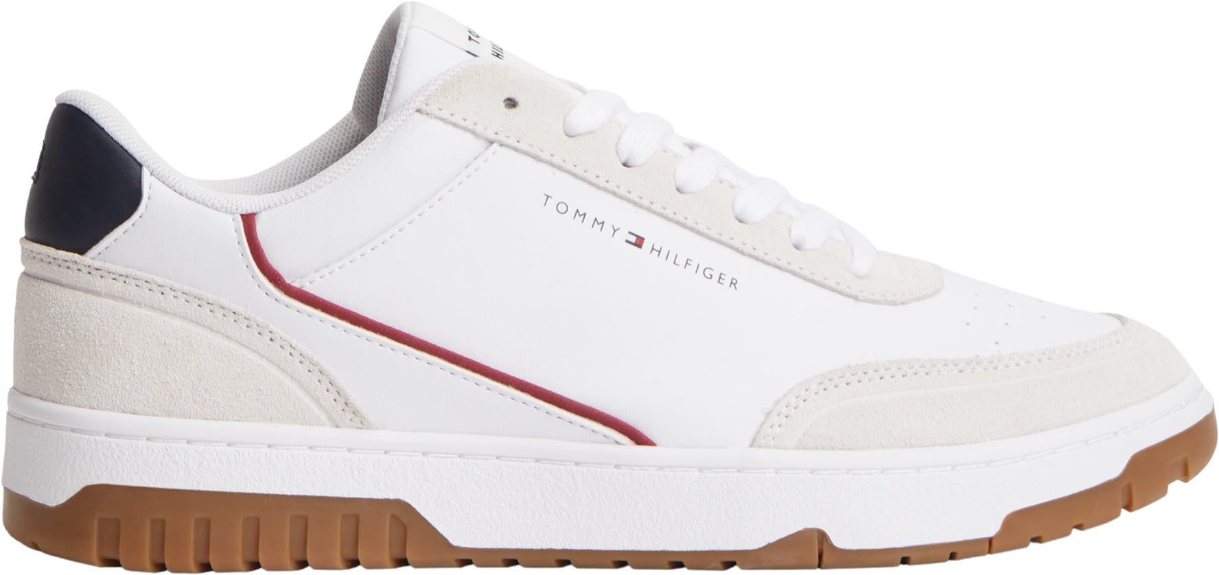 Tommy Hilfiger TH Basket Core Leather Suede Mix Fm0fm05881, Parte Superior Baja Hombre