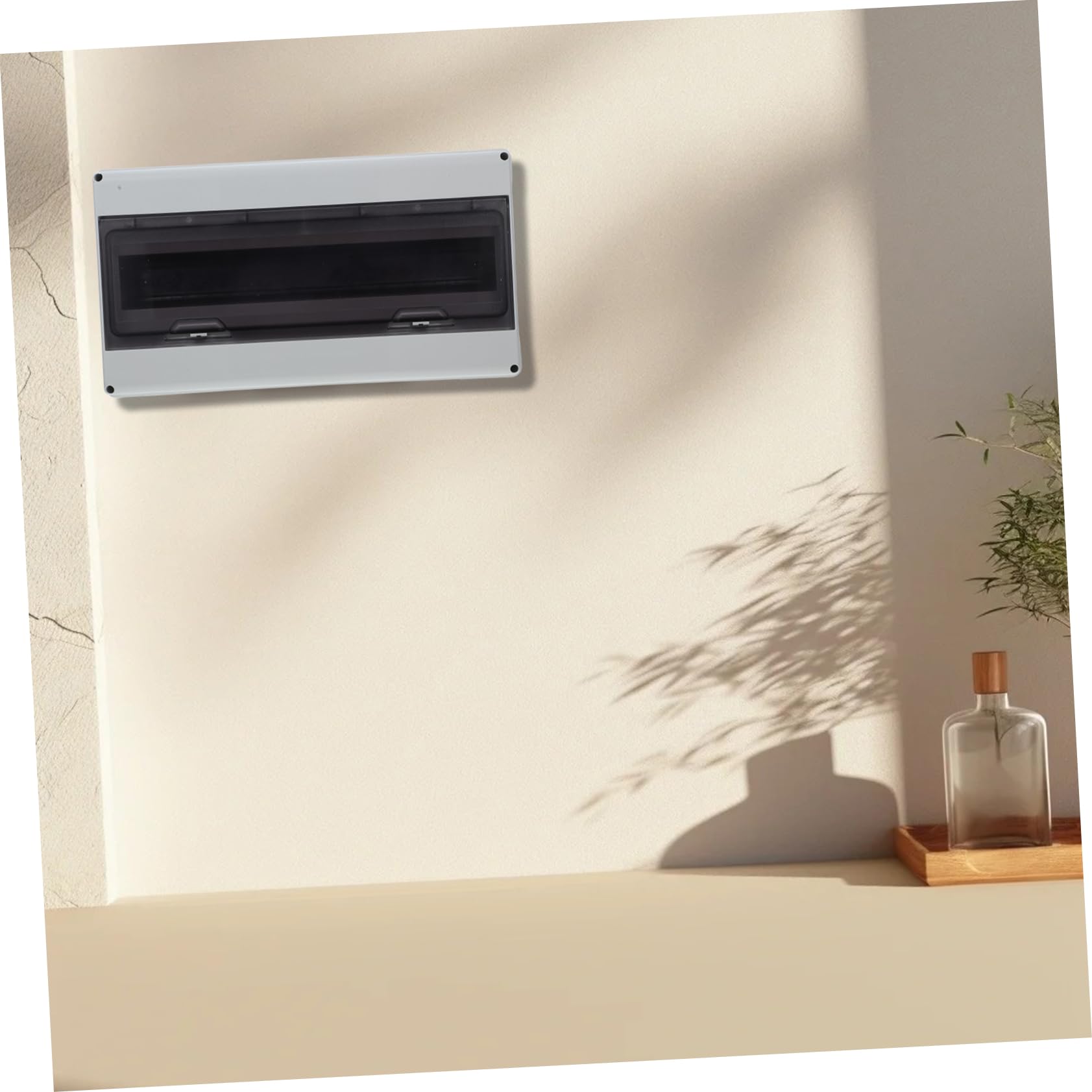 NUOBESTY 18-poliger Notstrom Sicherungskasten Ip35 aus Pc/abs mit Transparenter Abdeckung 35mm Din Hutschiene Verteilerbox für Außenstromversorgung und Wartungsschutz