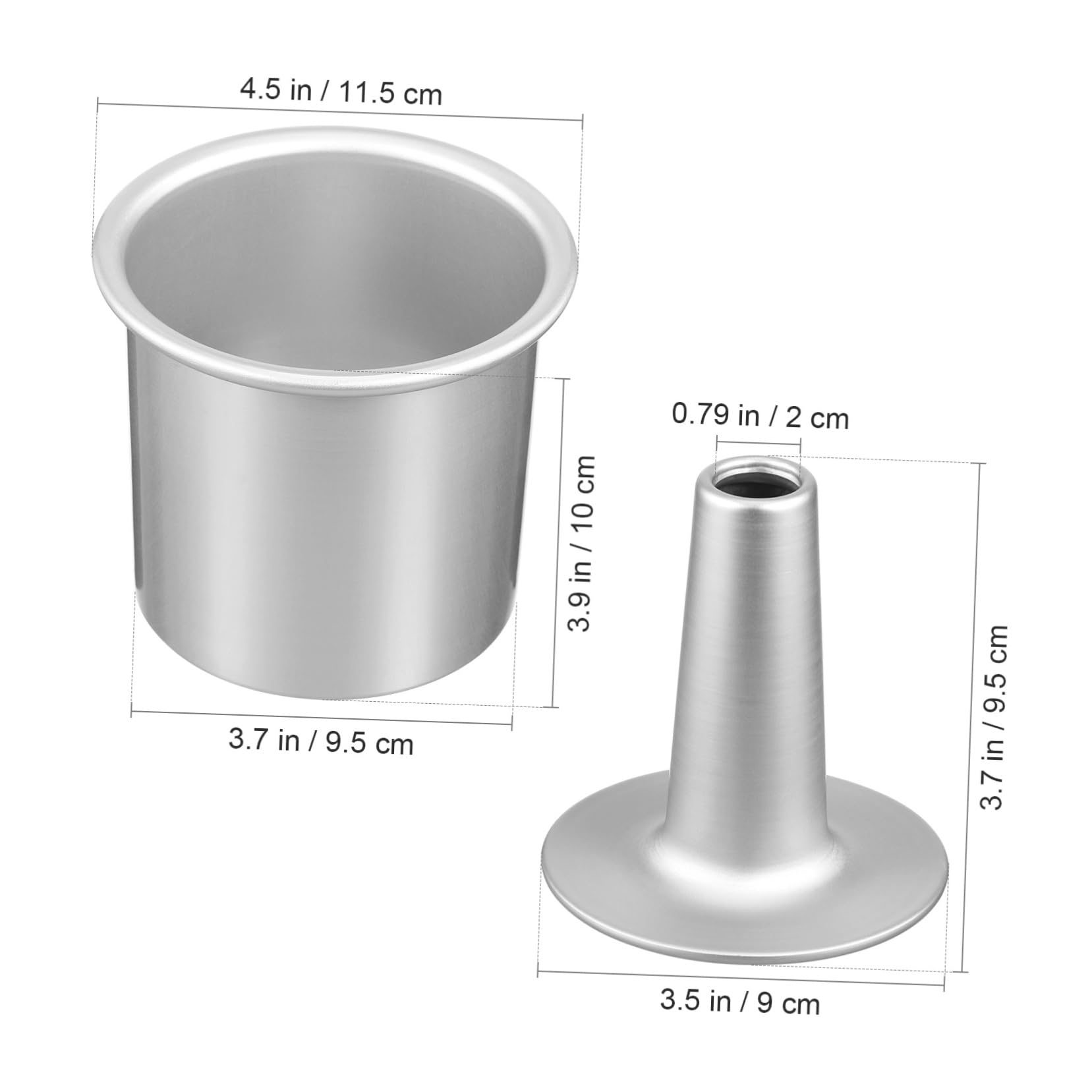 HEMOTON 3pièces Moule à Gâteau Creux Antiadhésif Pour Cuisson Pour Muffins Et Gâteaux Léger Et Pratique Résistant Chaleur Démoulage Facile Et Nettoyage Rapide
