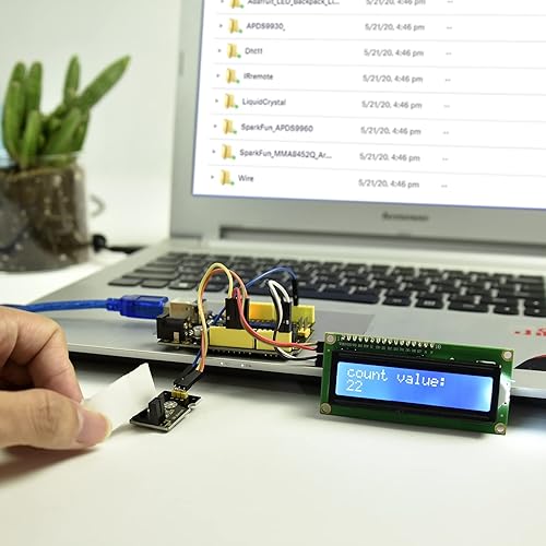 Miniatura 3 de KEYESTUDIO Kit de inicio de 48 módulos de sensores para Arduino con LCD, relé de 5 V, sonido, módulos LED, servomotor, movimiento, sensor de