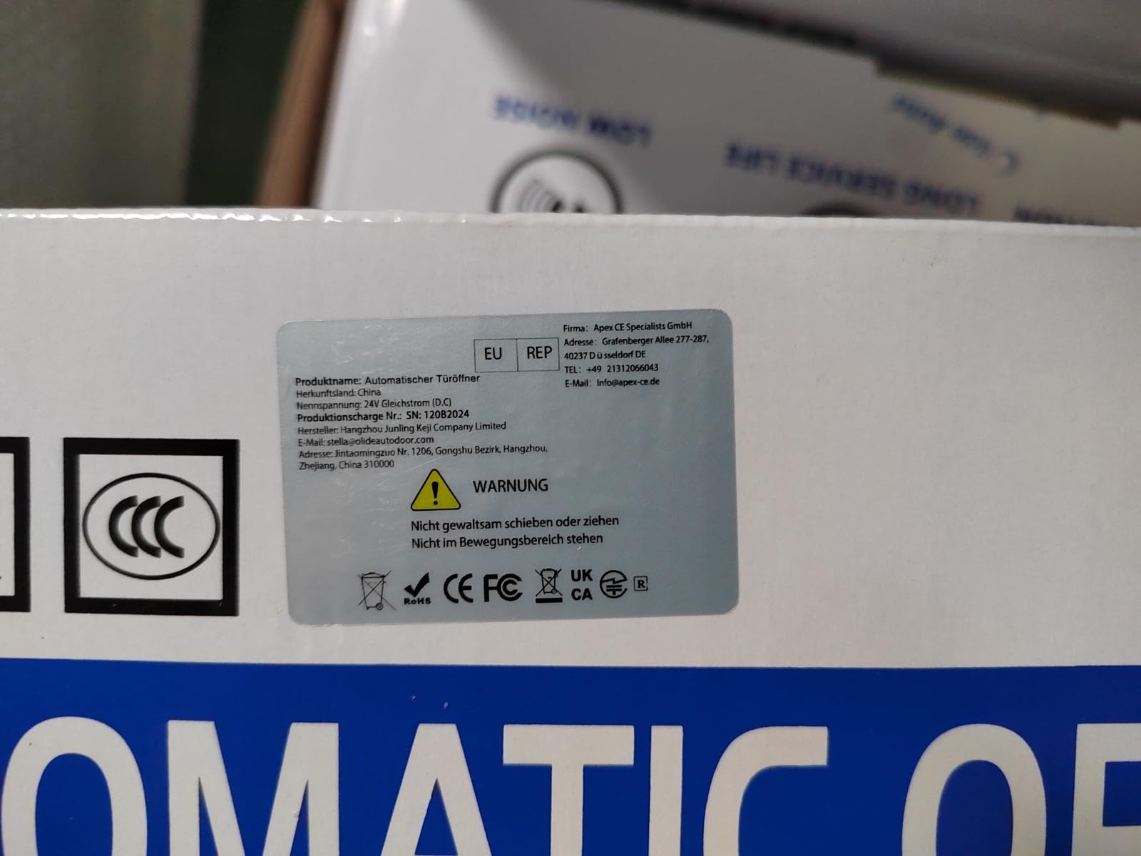 Olide Smart Control Türschließer/Automatischer Türöffner per Sprachsteuerung und App-Steuerung