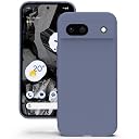 YATWIN Silicone Back Case for Google Pixel 8A, Soft-Touch Phone Back Cover for Google Pixel 8A - Lavender Grey gallery image