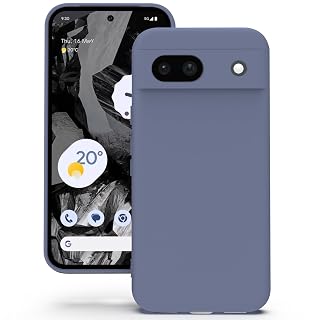 YATWIN Silicone Back Case for Google Pixel 8A, Soft-Touch Phone Back Cover for Google Pixel 8A - Lavender Grey