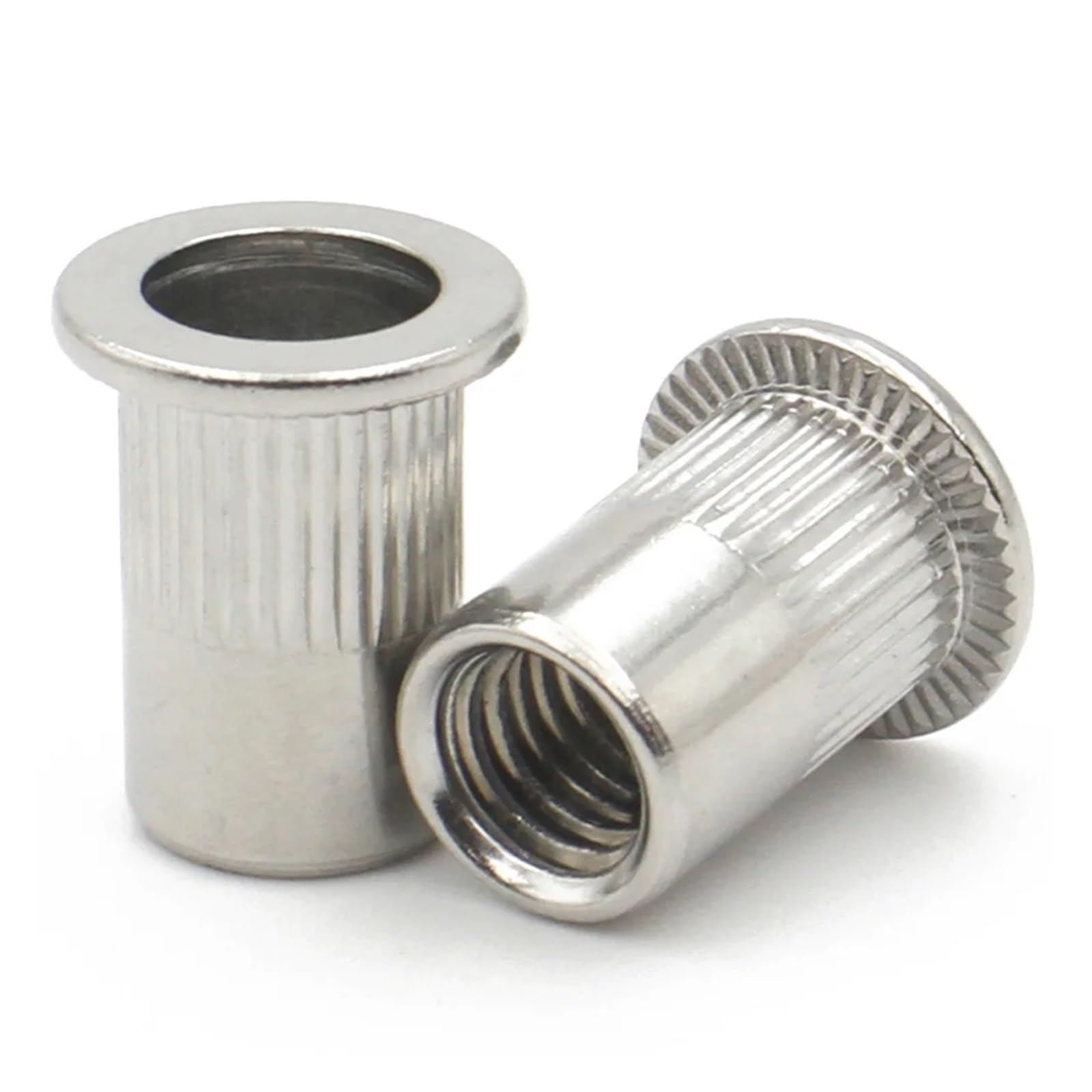 2-30 pz 304 In Acciaio Inox Rivetto Cieco Dado Rivnut M3 M4 M5 M6 M8 M10 M12 Zinco Placcato Inserti Filettati for alloggiamenti Pannelli(304,M12(50pcs))