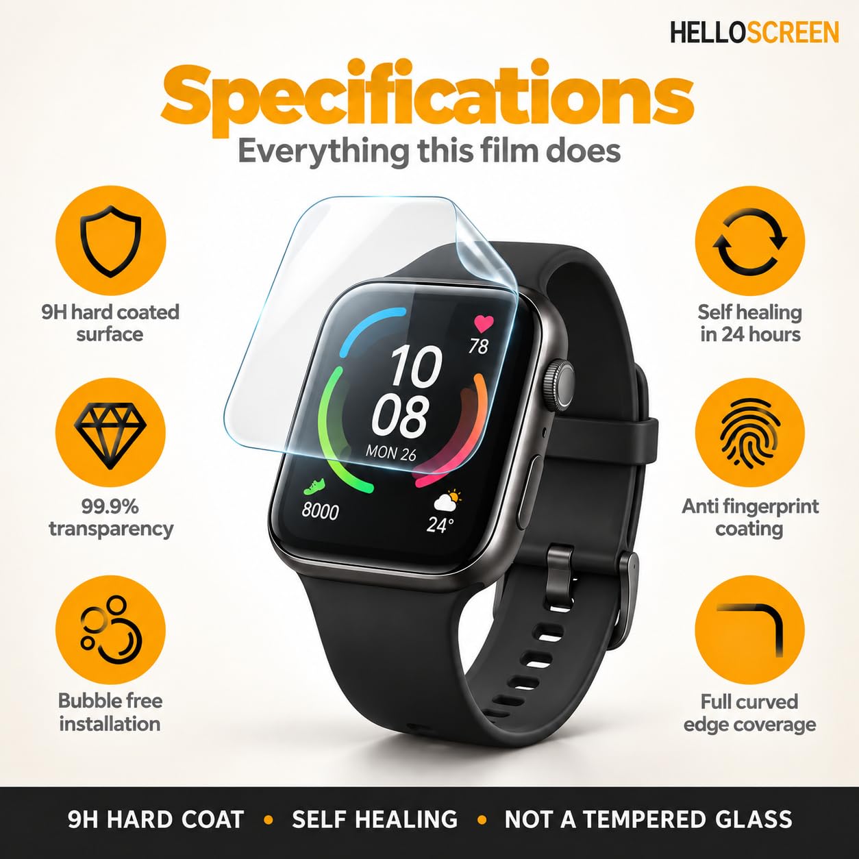 G-Shock Screen Protector - 2 Pack, Scratch Resistant -10
