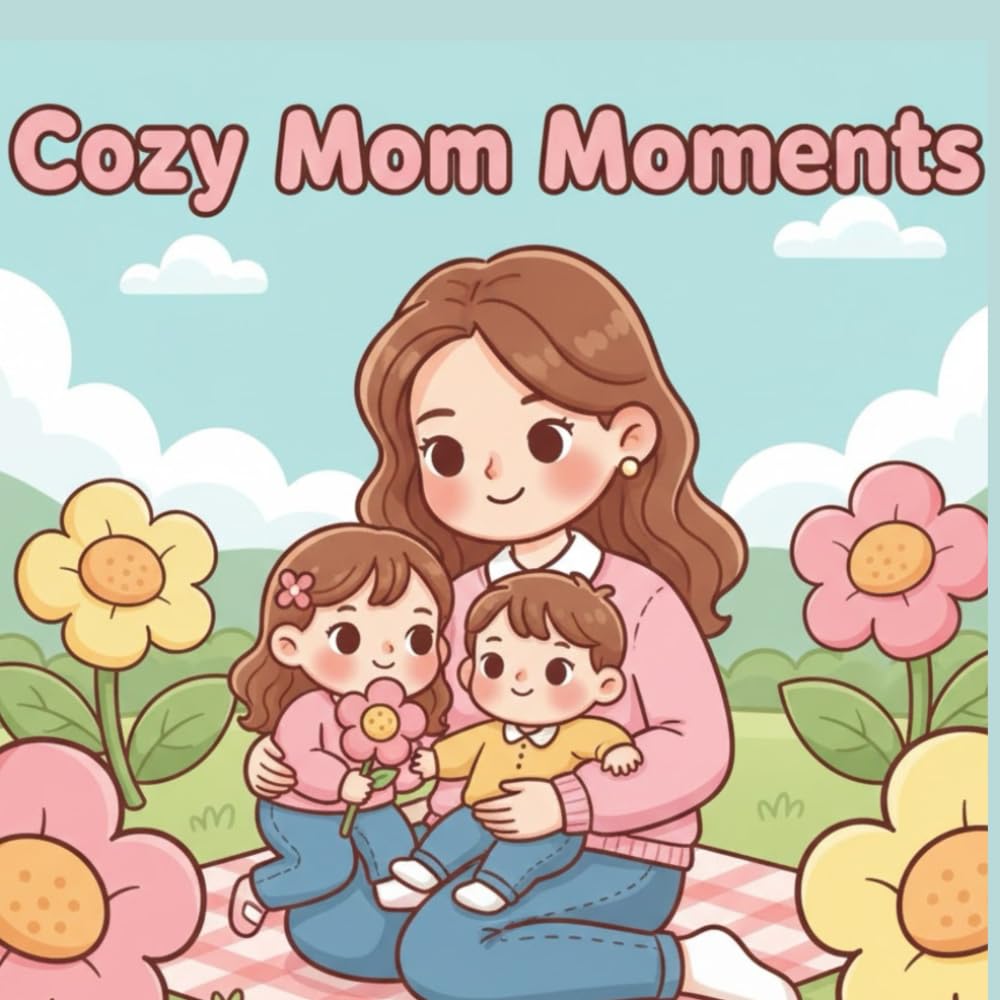 Cozy Mom Moments: A Calming Line Art Coloring Book Celebrating the Simple Joys of Motherhood (Joyful Pages Collection)