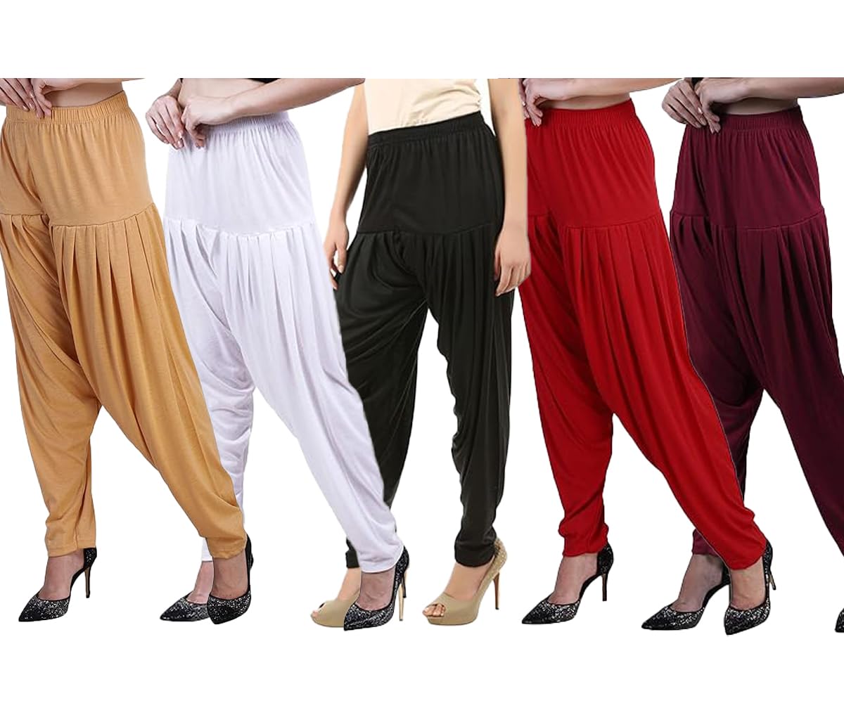 Womens Patiala Pant Combo Pack of 5-picture-30