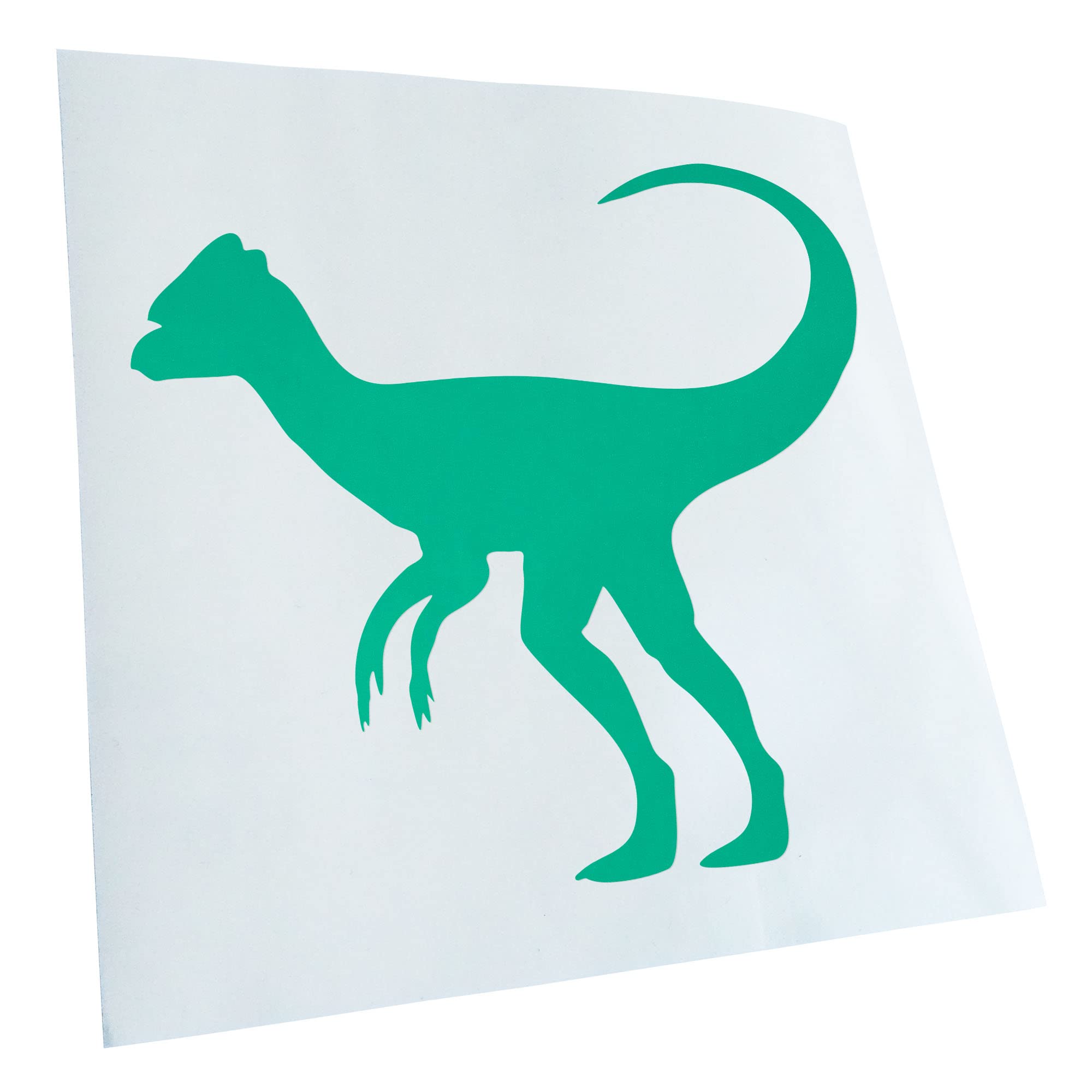 Kiwistar - Car Sticker - Turquoise - 30 x 27 cm Dinosaur Herbivore Sticker for Car, Laptop, Bicycle, Truck, Motorcycle, Multicoloured JDM Decal Racing