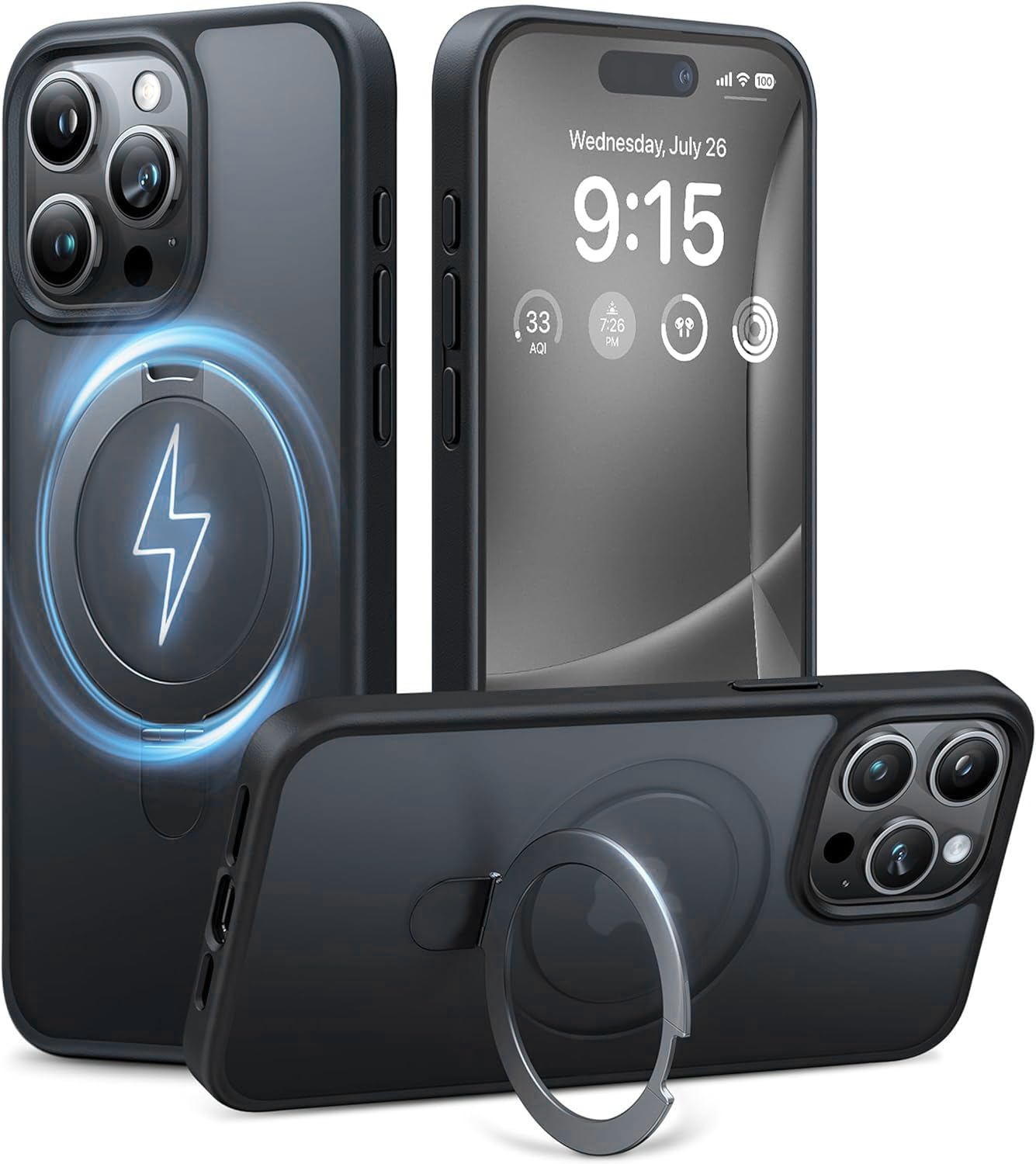 DIZORO iPhone 16 Plus Case with Magnetic Stand -19