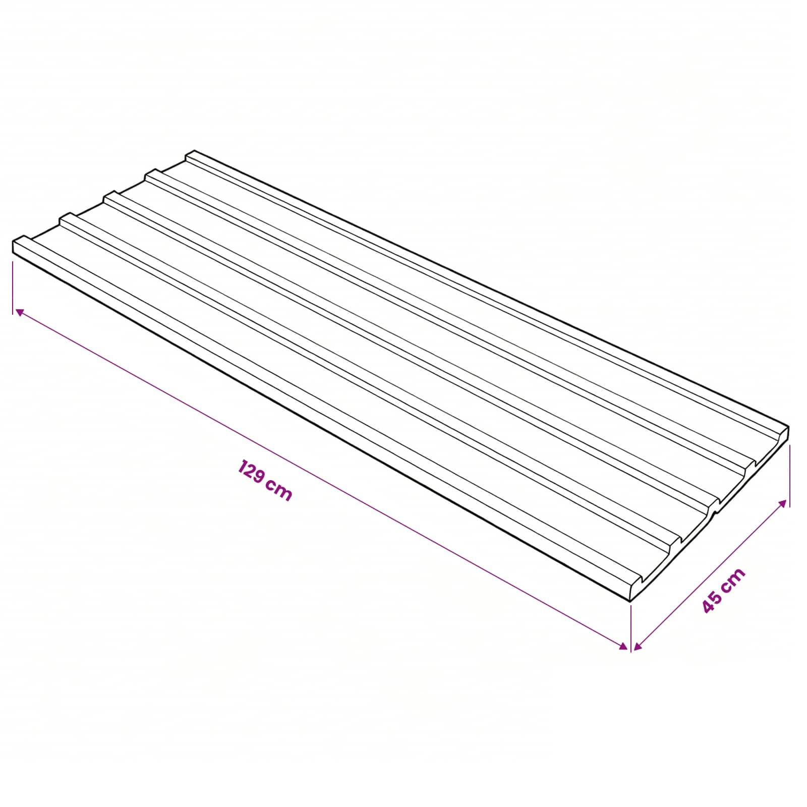 vidaXL Panel de Techo 12 pcs Antracita 129 x 45 cm Acero galvanizado, Panel Rectangular de Acero Moderno y Duradero, techos Resistentes, mejoras del hogar