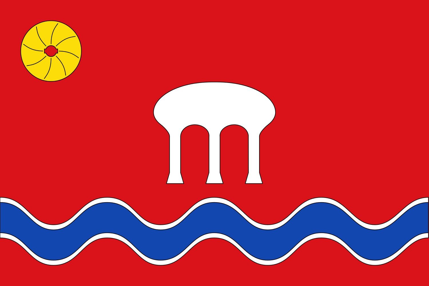 Drapeau Pont de Molins Municipio pavillon grand format extérieur résistant UV