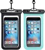 Hiearcool Bolsa Impermeable para Teléfono, Funda Impermeable para Teléfono, Negro y Verde Paquete de 2 | Protección IPX8 multicapa duradera; acceso a pantalla táctil y compatible con hasta 8.9 pulgadas; esenciales para cruceros 2026 para playa y piscina 1