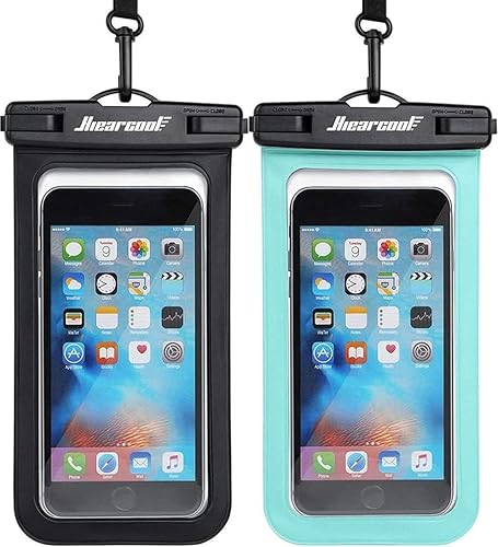 Hiearcool - Funda impermeable IPX8, universal y compatible con celular iPhone 12, Pro 11, Pro Max, XS, Max, XR, X, 8, 7, Samsung Galaxy S10, S9,