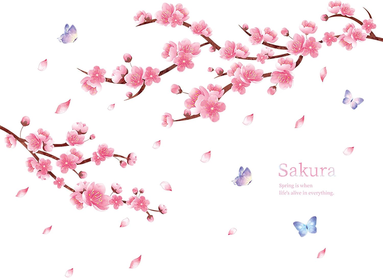 Amazon Co Jp Takarafune ウォールステッカー 桜 シール式ウォールステッカー 壁紙 鳥 蝶 桜吹雪 満開の桜 Wall Sticker 春 Spring 桜ウォールペーパー 壁シール花 ウォールシール かわいい 綺麗 60 90cm Diy 工具 ガーデン Amazon Co Jp Takarafune ウォールステッカー 桜 シール式ウォールステッカー 壁紙 鳥 蝶 桜吹雪 満開の桜 Wall Sticker 春 Spring 桜ウォールペーパー 壁シール花 ウォールシール かわいい 綺麗 60 90cm Diy 工具 ガーデン