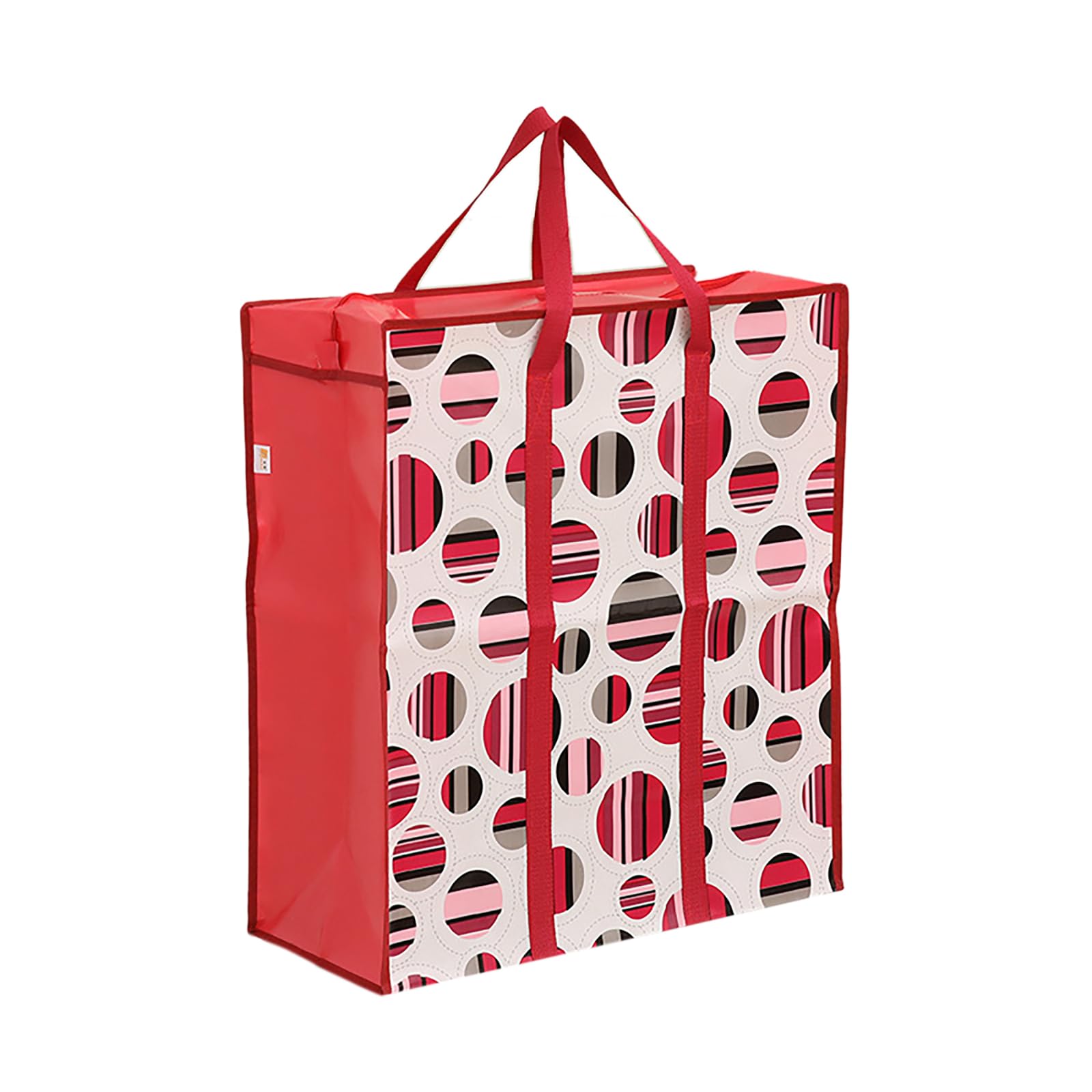 Jazuaiao Effective Storage Bag with Zippers and Handle User Friendly Shopper with Zippers Large Fabric Storage Handbag Shopping