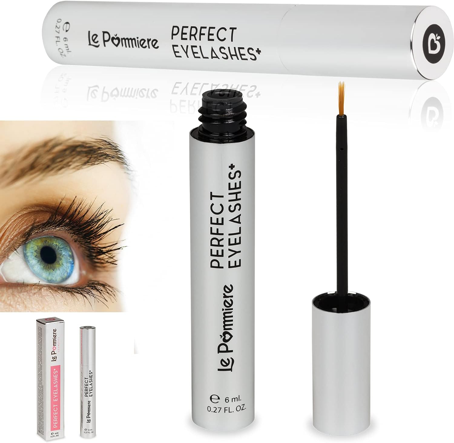 Eyelashes Growth 6ml. Gel Serum growth of eyelashes, you will have stronger, longer, denser, thicker, and with greater volume. Serum enhancer lengthens lashes naturally and permanently