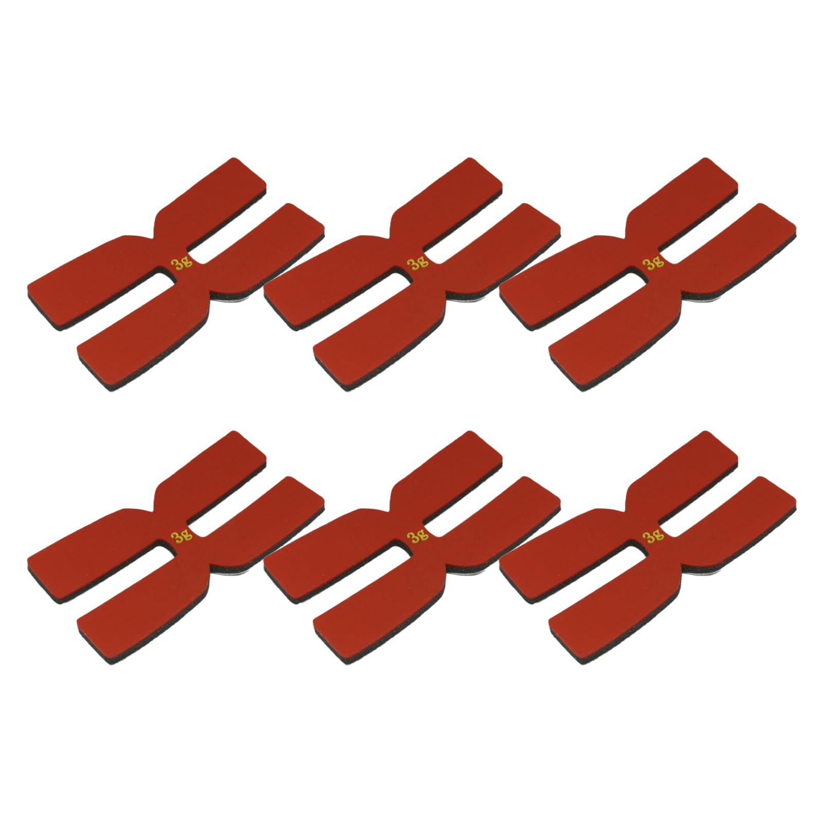 COOLHOOD Tennis Racket Weights 6Pcs Weighted Pad for Tennis Racket Racket Weighting Silicone Pad Racket Weighted Pad for Racket