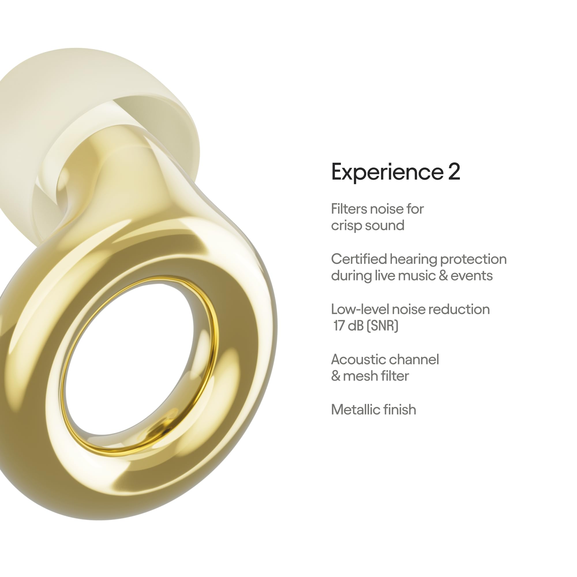 Loop Earplugs, coffret Experience Link – Experience 2 + Link | Bouchons d’oreille réutilisables pour la sensibilité au bruit, les concerts, spectacles, festivals, la conduite à mot