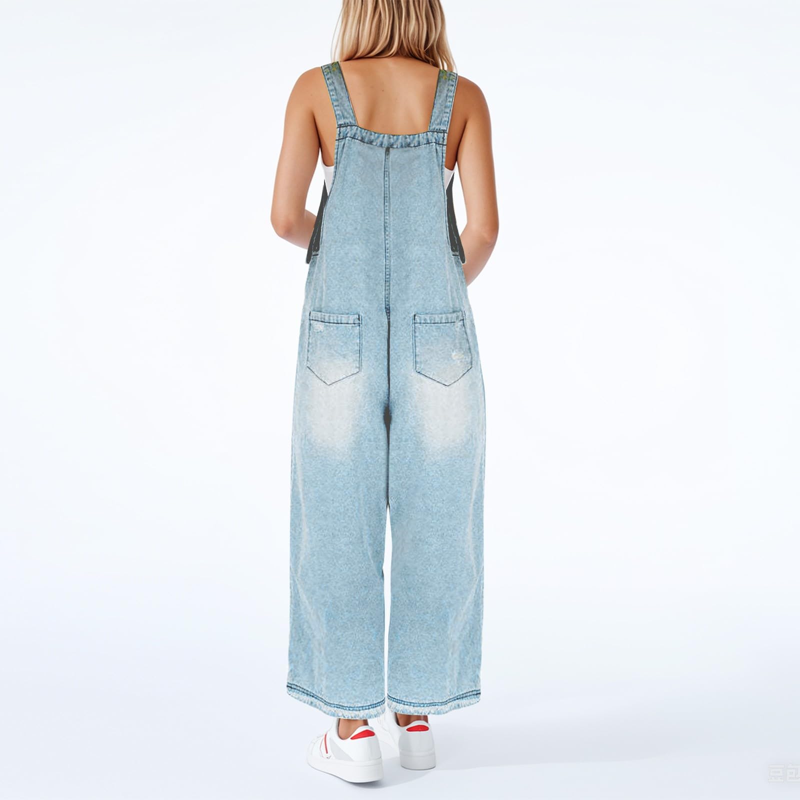 Mono Mujer Vaquero para Overol Largos Peto Anchos Elegante Tezano Tallas Grandes Macacao Informal Fiesta De Trabajo Baggy Casual Hippie Deportivo